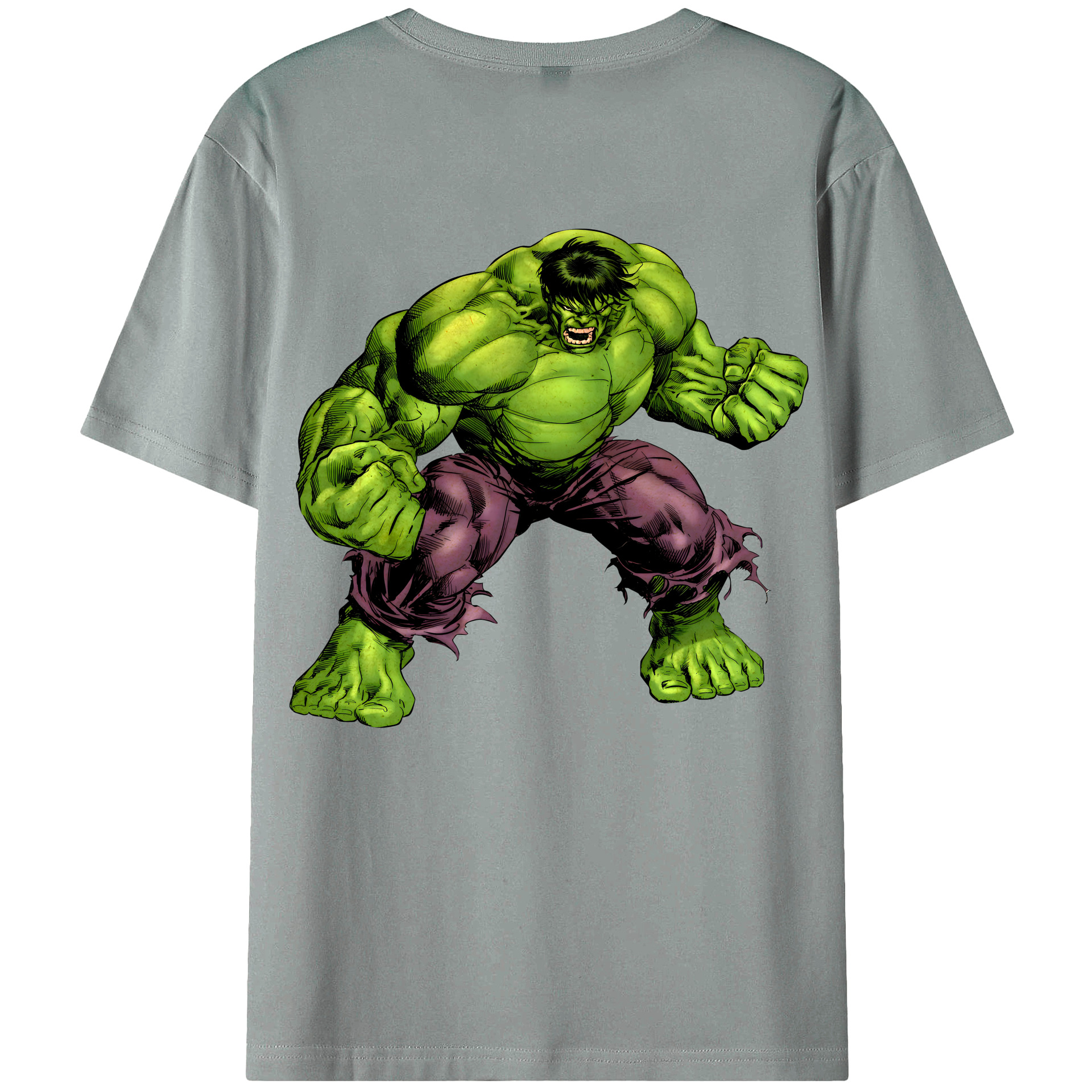 （画像用） アベンジャーズ The Avengers 綿100％ メンズ半袖Tシャツ（バックプリント） 通気性